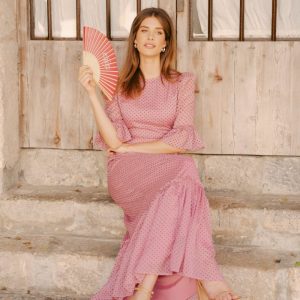 Charlotte rosa shimmer med prikker