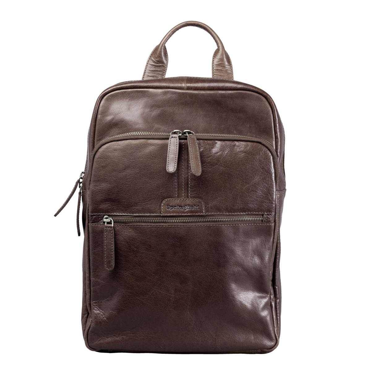 Springfield 15,6" Pc Sekk I Skinn Brun - Image 3