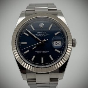 Solgt – Rolex Datejust 41 – Blue Dial – 2017