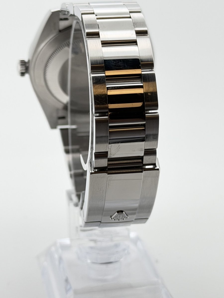 Solgt – ROLEX DATEJUST 41 – BLUE DIAL / DIAMOND – 2023 MODELL – KOMPLETT SETT - Image 7