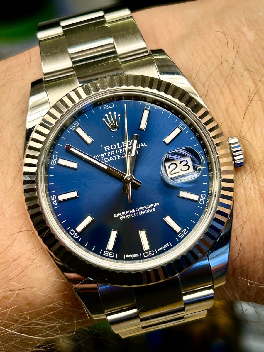 Solgt. Ny på vei inn. Rolex Datejust 41 – Ref. 126334 (2017)