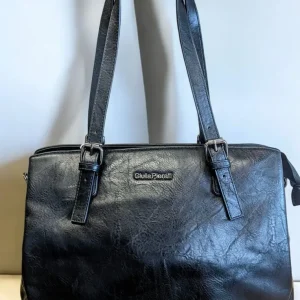 Giulia Pieralli Klassisk mellomstor2-Zippers Skulderveske Svart
