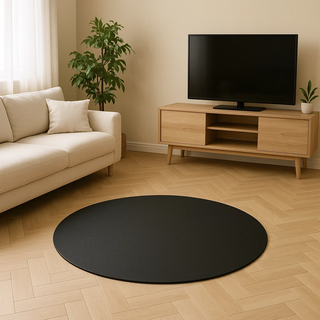 Rund hoppematte / hoppetaumatte 110 cm – for liten plass - Image 8