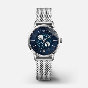 Charlie Paris SULLY – Moon phase – Steel & Blue