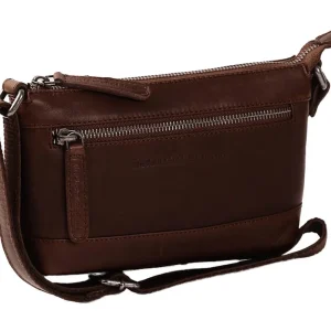 The Chesterfield Brand Abigail liten Crossover veske I Skinn Brun