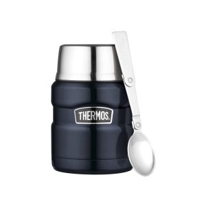 Thermos Thermos  Stainless King Mattermos Med Skje 470 Ml – Mørkeblå