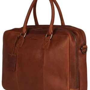 Burkely Fundametals Antique Avery Worker 15,6" Pc veske I Skinn Cognac