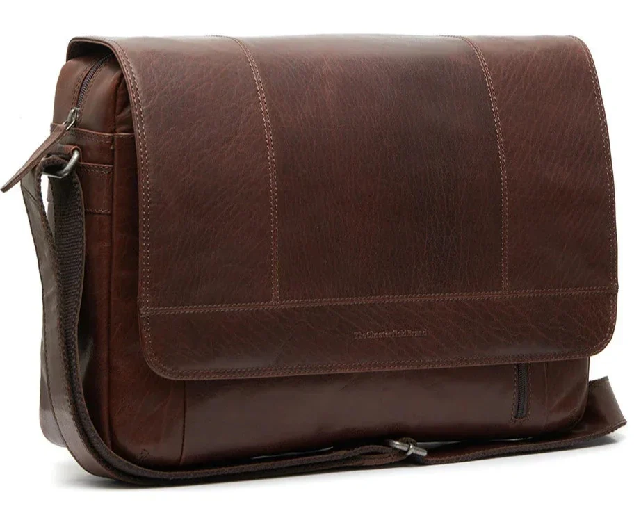 The Chesterfield Brand Tampa 15" Stor Pc Veske I Skinn Brun - Image 2